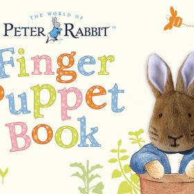 Juega con tu bebé y el títere de peluche de Peter Rabbit para el dedo