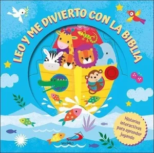 portada Leo y me divierto con la Biblia un cuento cristiano interactivo para niños de 1 a 2 años