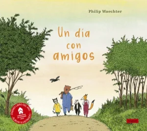 Portada cuento ilustrado infantil un dia con amigos
