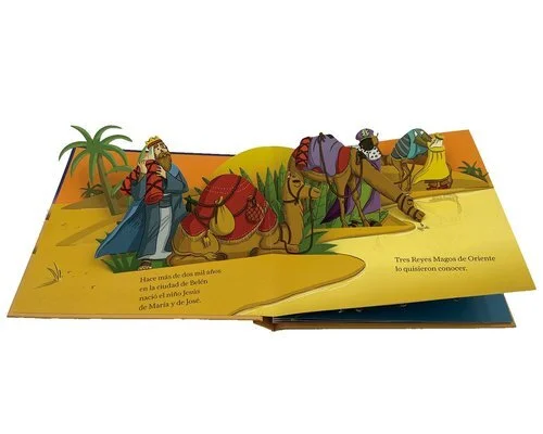 Cuento cristiano sobre los reyes magos con desplegables