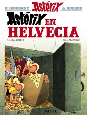 Portada cómic clásico colección Asterix y Obelix "Astérix en Helvecia"