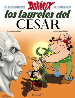 Portada Astérix los laureles del César clásico del cómic