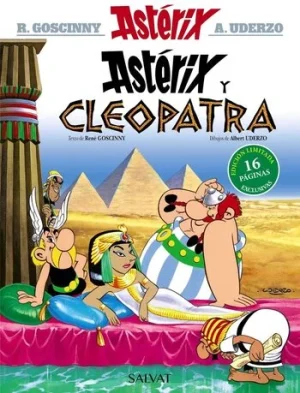 portada libro cómic Astérix y Cleopatra para lectores a partir de 8 años