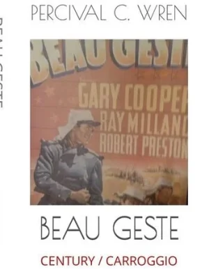 Portada de la famosa novela de aventuras "Beau Geste" de P.C.Wren
