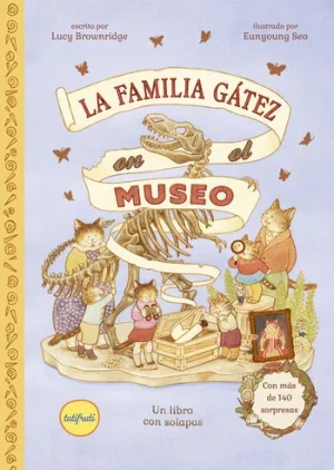 portada cuento con solapas "La familia Gátez en el museo"