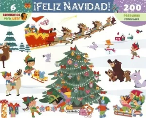 portada álbum de pegatinas feliz Navidad de Susaeta