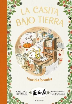 portada libro la casita bajo tierra 5 para primeros lectores