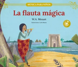 Portada cueento musical la flauta mágica de Shackleton kids