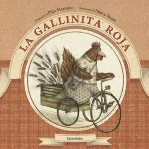 portada la gallinita roja álbum ilustrado de estructura repetitiva