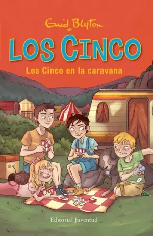 portada los cinco en la caravana de Enid Blyton