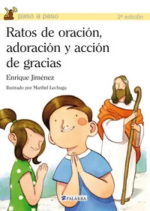 Portada libro de oraciones infantil Ratos de oración, adoración y acción de gracias cuento cristiano