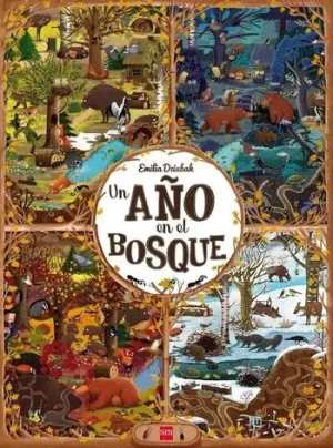 portada libro un año en el bosque para niños de 4 años